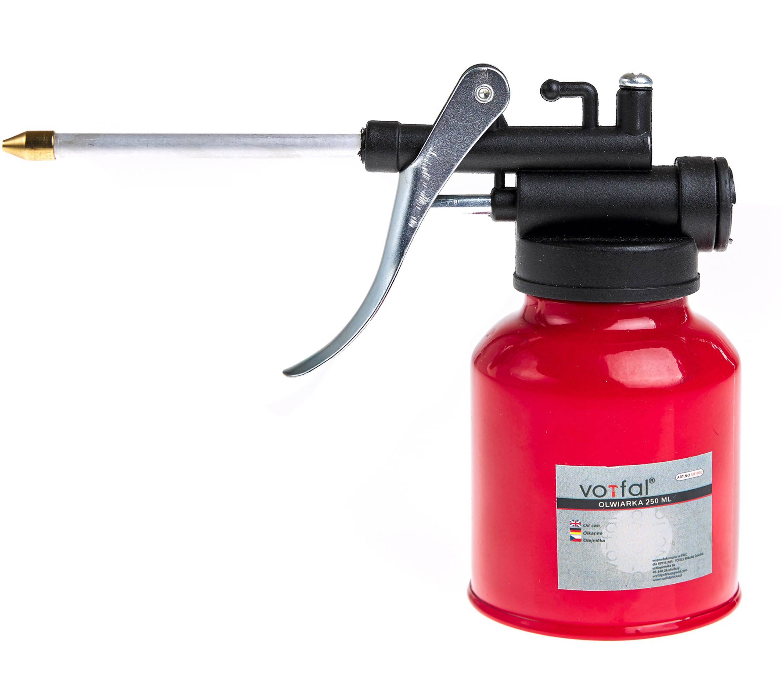 OLIWIARKA OLEJARKA SMAROWNICA RĘCZNA METALOWA APLIKATOR Z FILTREM 250 ML EAN (GTIN) 5907737321383
