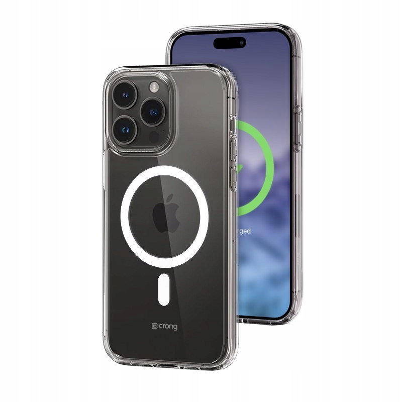 Etui iPhone 15 Pro MagSafe Crong Przezroczysty