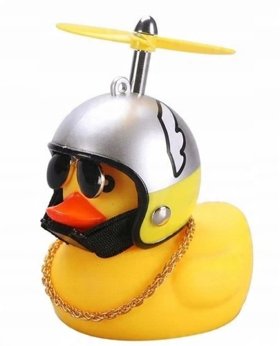 

Kaczka rower samochód Led ozdoba kask okulary
