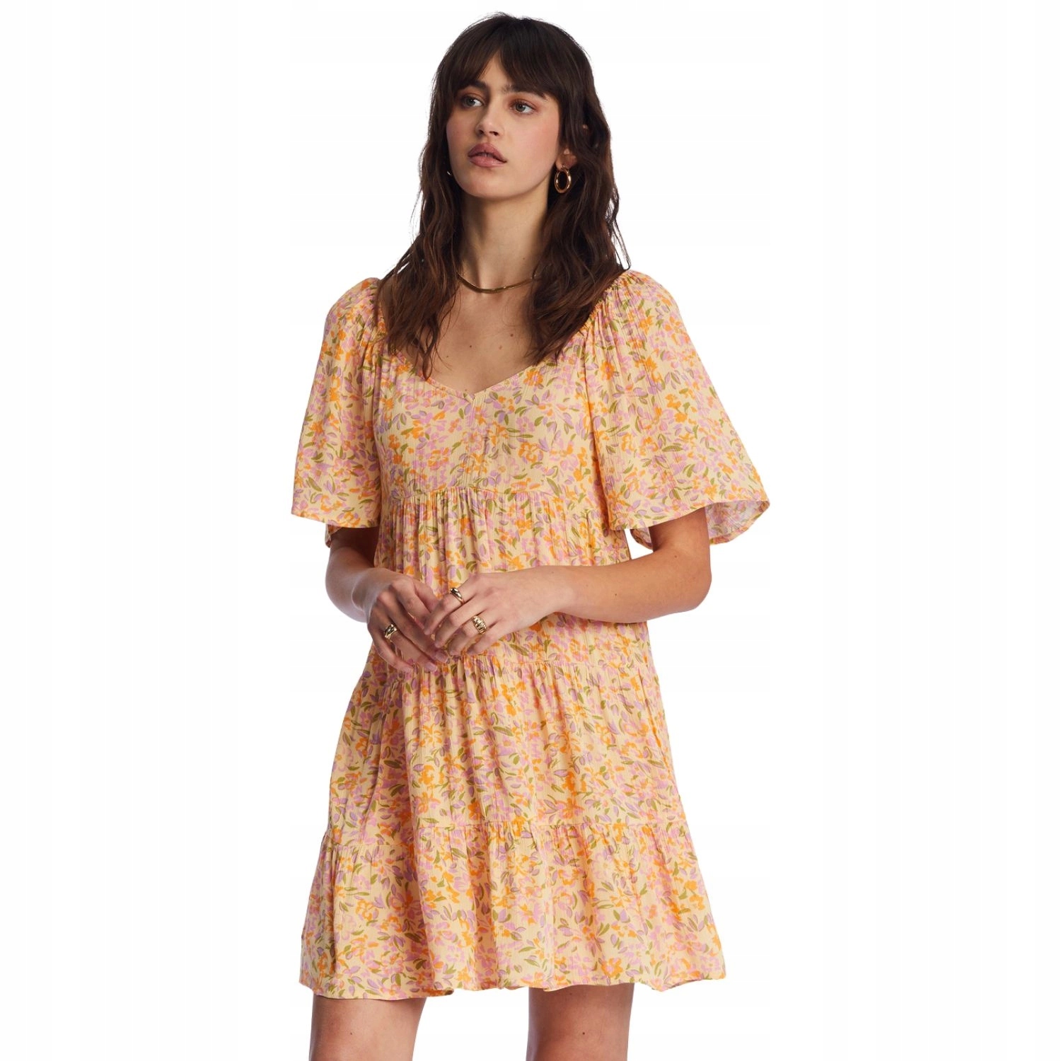 Dámské Šaty Billabong , vzdušné, letní mini kraťasy s květinami vel. L