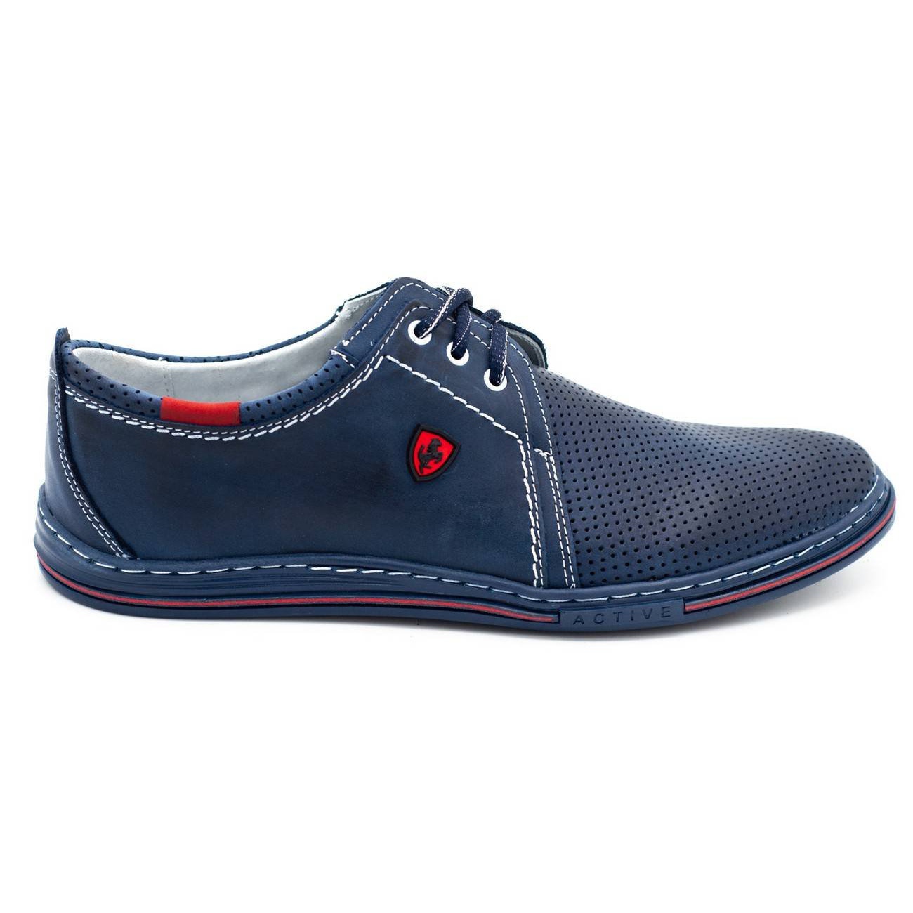 

Skórzane buty męskie 343 perforacja r.37