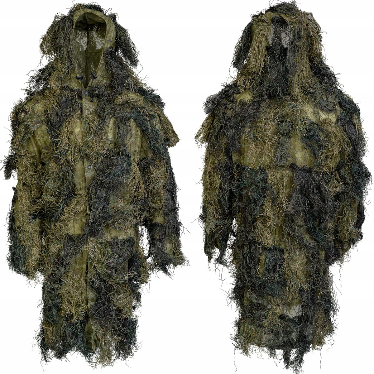 Strój Kamuflaż Myśliwski Snajperski Ghillie Suit Woodland Do Lasu M/L