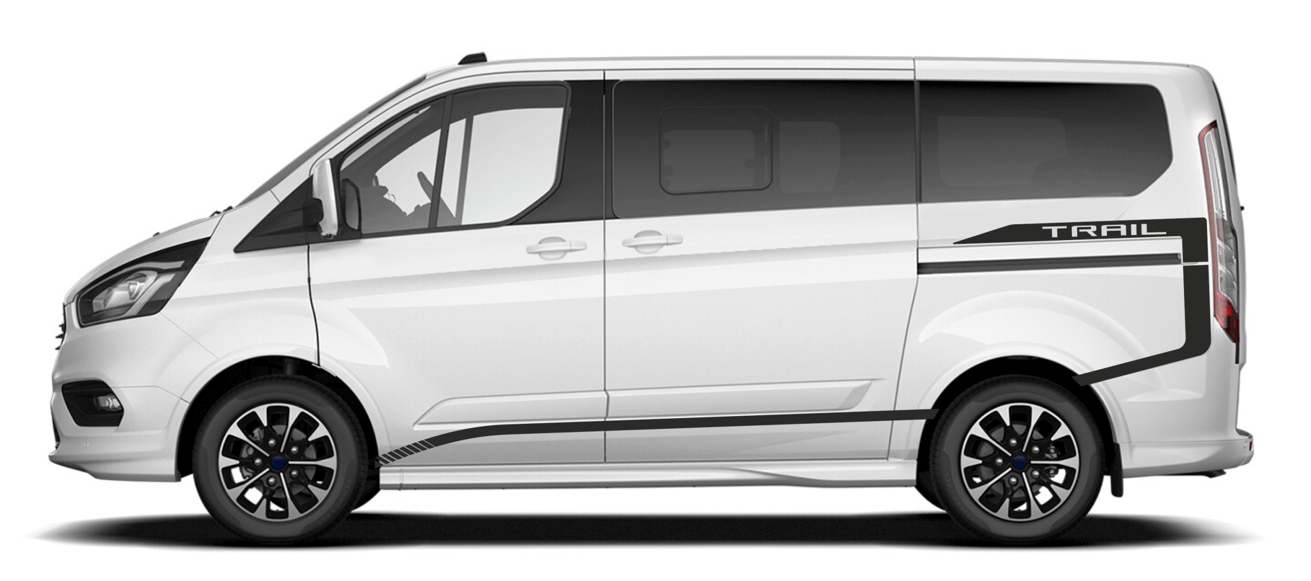 Naklejki na boki Ford Transit Custom TRAIL