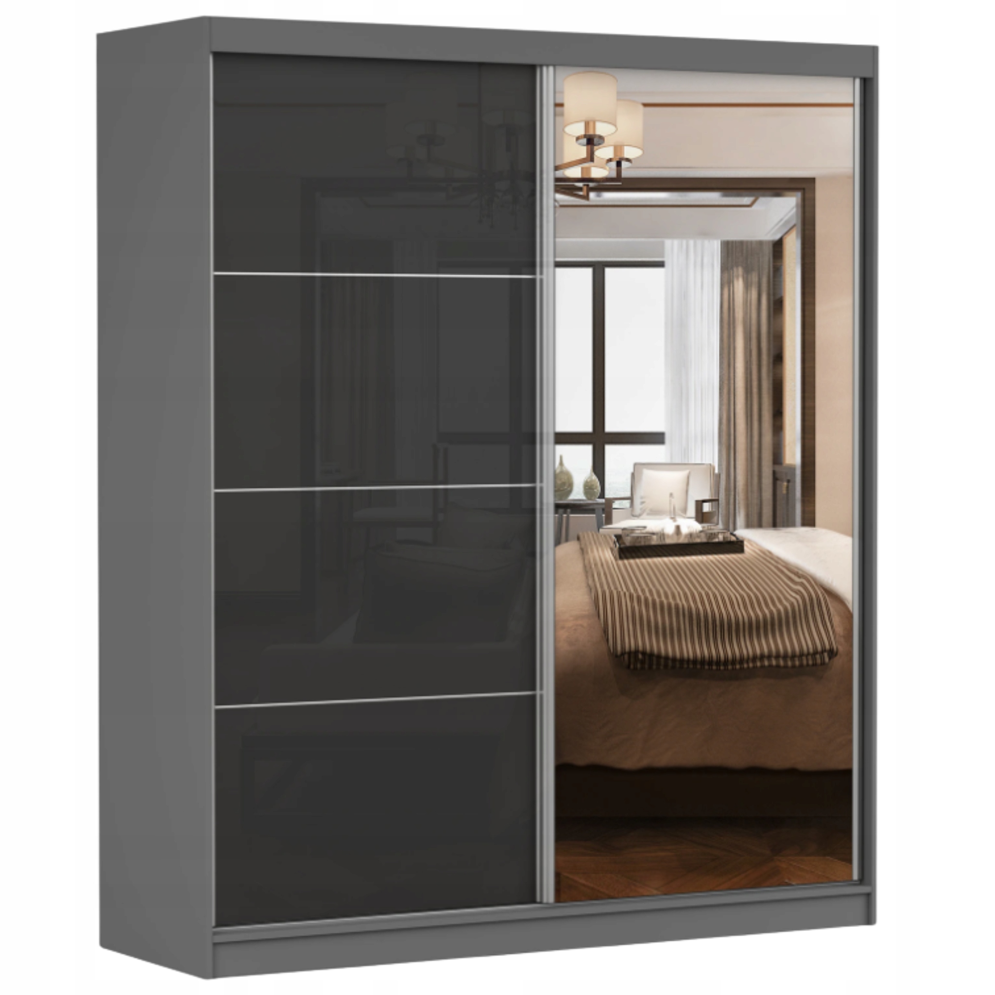 Skříň Multi 31 180 se zrcadlem police šatní skříň Szcz P Výrobce Pl