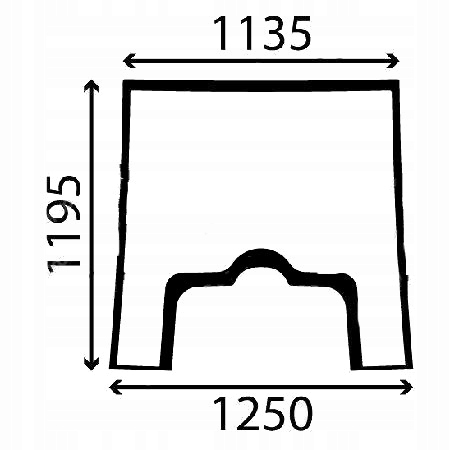 Szyba Volvo przednia BL 61 70 71