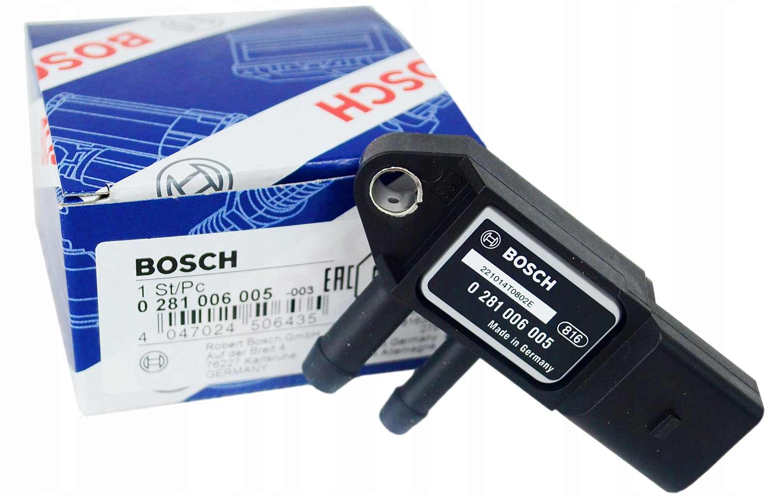 BOSCH CZUJNIK RÓŻNICY CIŚNIEŃ SPALIN 0281006005