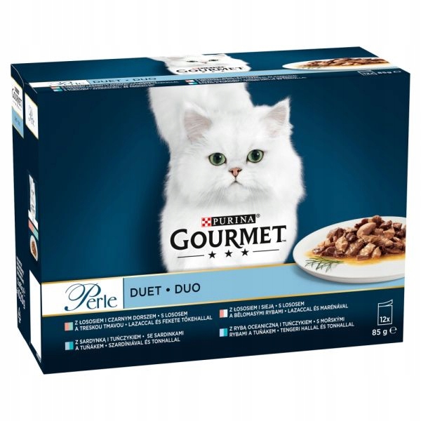 Karma dla kota Gourmet Perle duet rybny mix smaków EAN (GTIN) 7613038185477