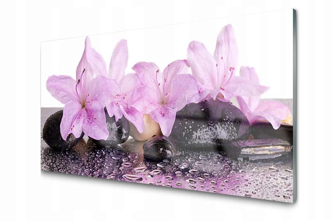 

Panel szklany Płytka Kwiaty Zen Spa 100x50