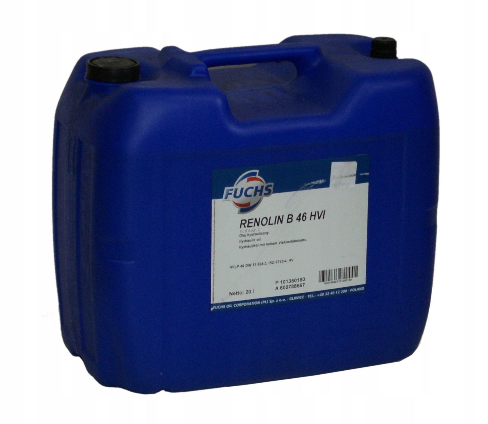 OLEJ HYDRAULICZNY FUCHS HYDRATEC HVI46 RENOLIN 20L