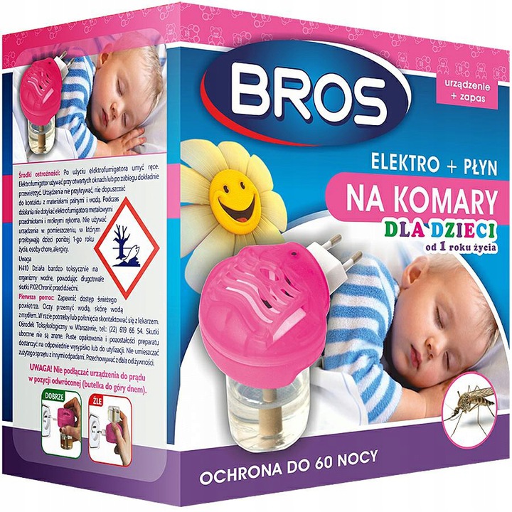 

Bros Elektro Dla Dzieci na Komary płyn 60 nocy