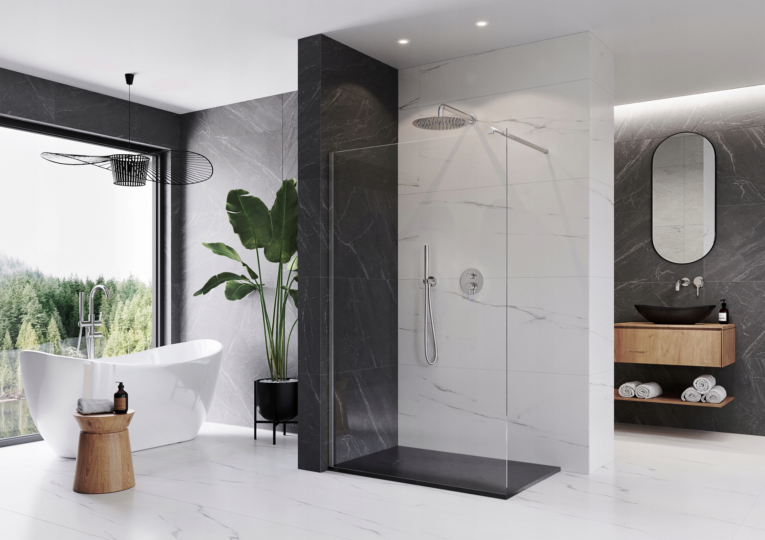 VELDMAN ŚCIANKA PRYSZNICOWA WALK IN MONAKO 60 cm 8mm EAN (GTIN) 5904316533199