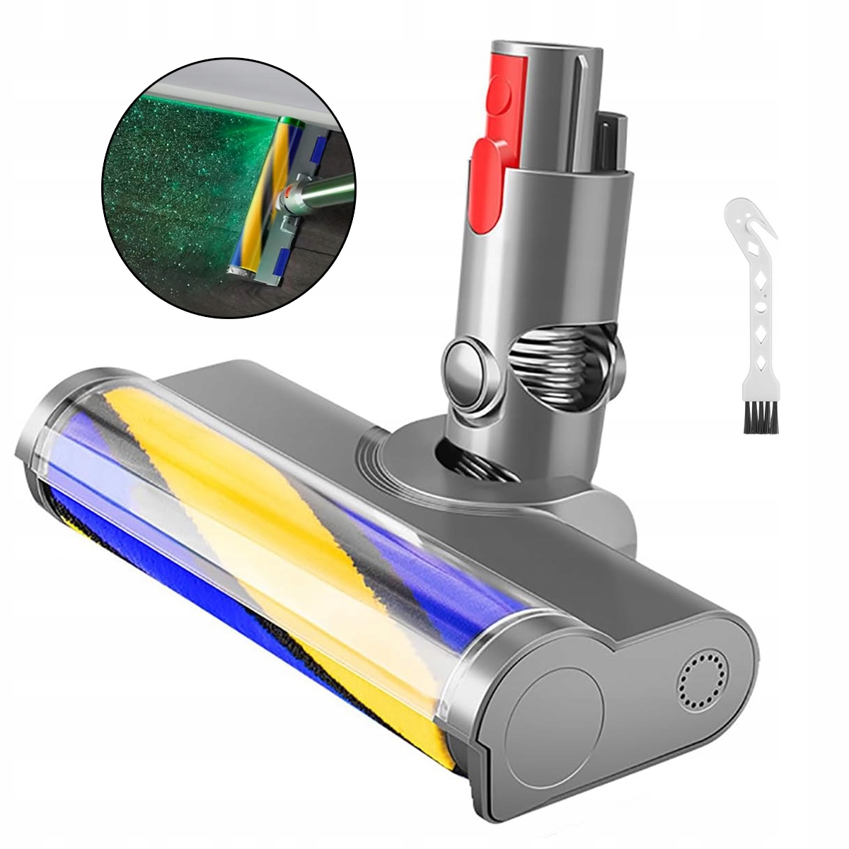 Turbo Szczotka Ssawka Obrotowa Z Led Do Odkurzacza Dyson V7 V8 V10 V11 V15