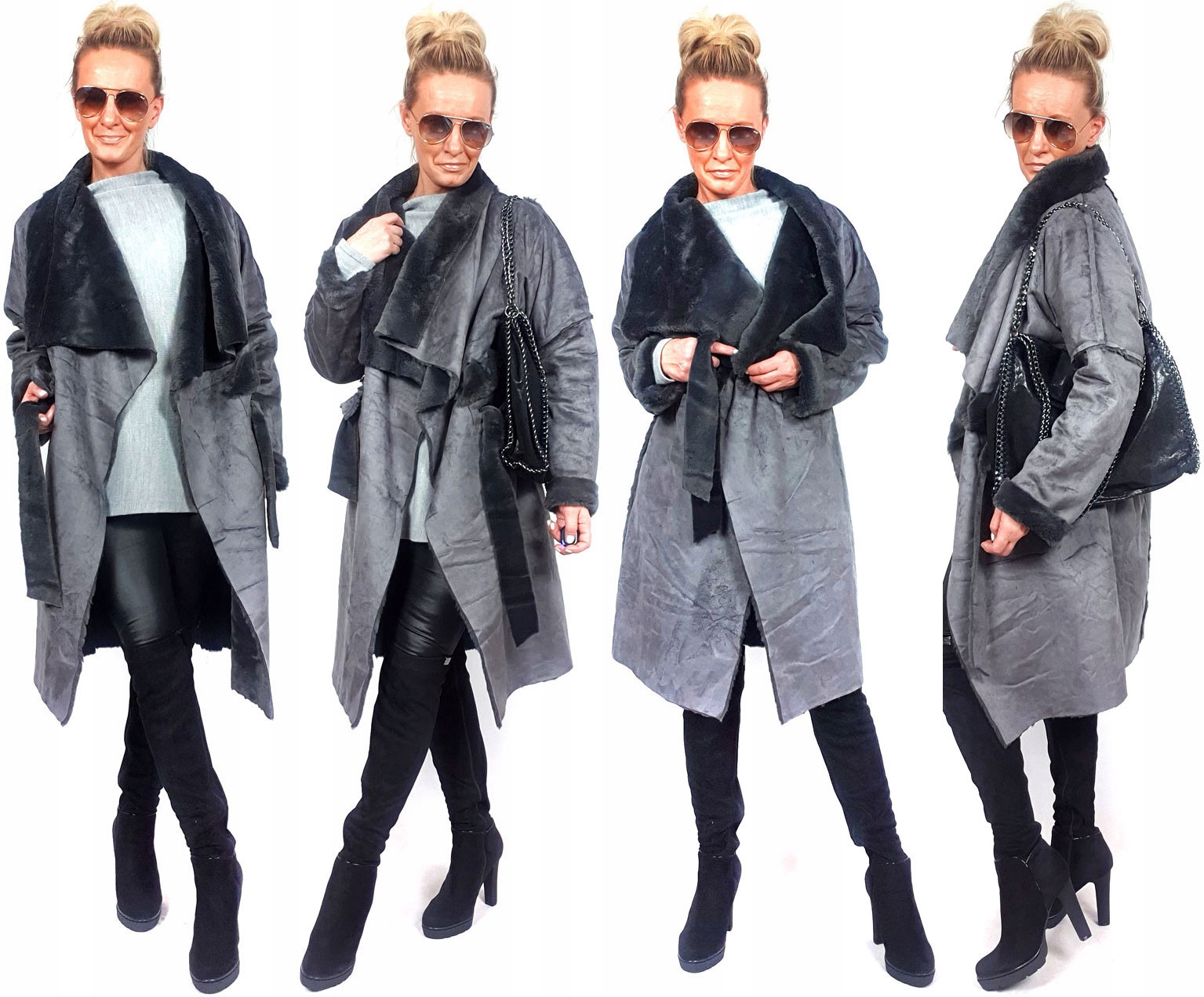 

Płaszczyk Futerko Eko Kożuch Zimowy Futro Luxury