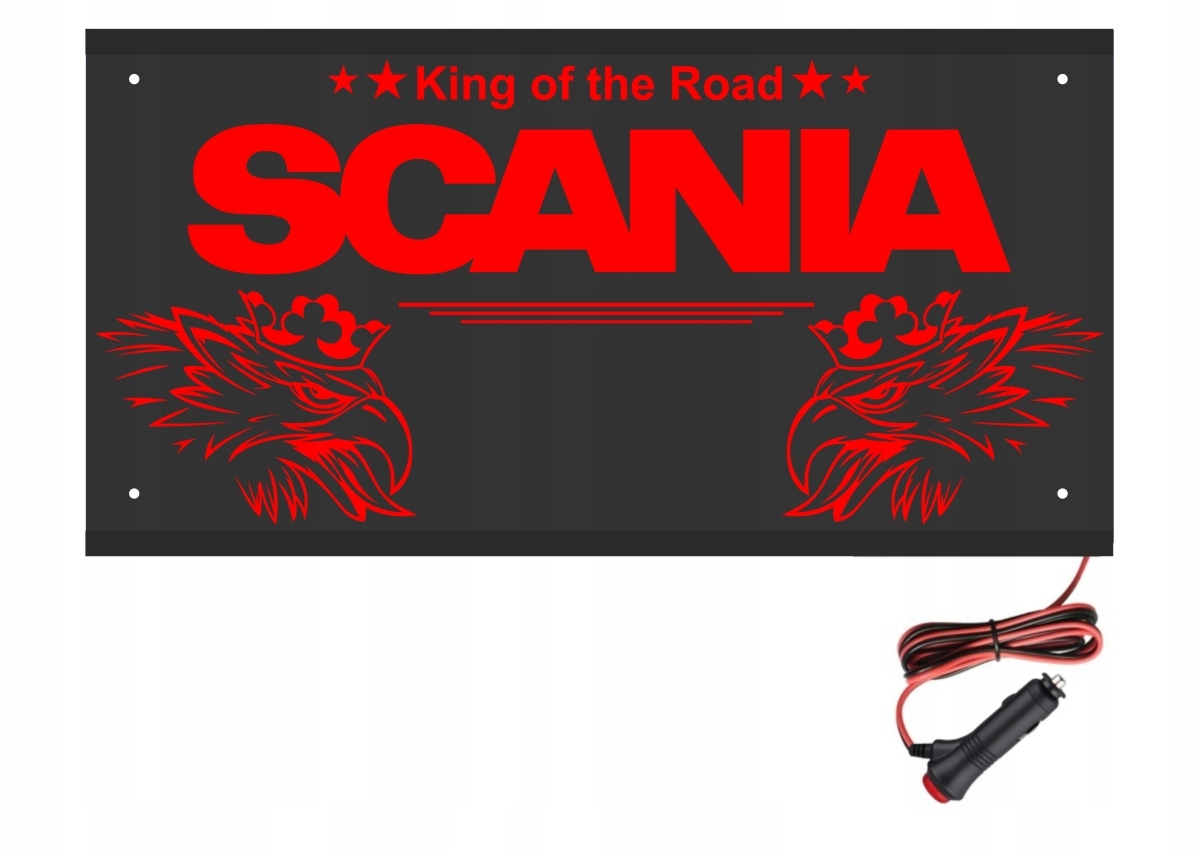 Tabuľa na zadnú stranu 60x30 Scania 12V nad posteľ