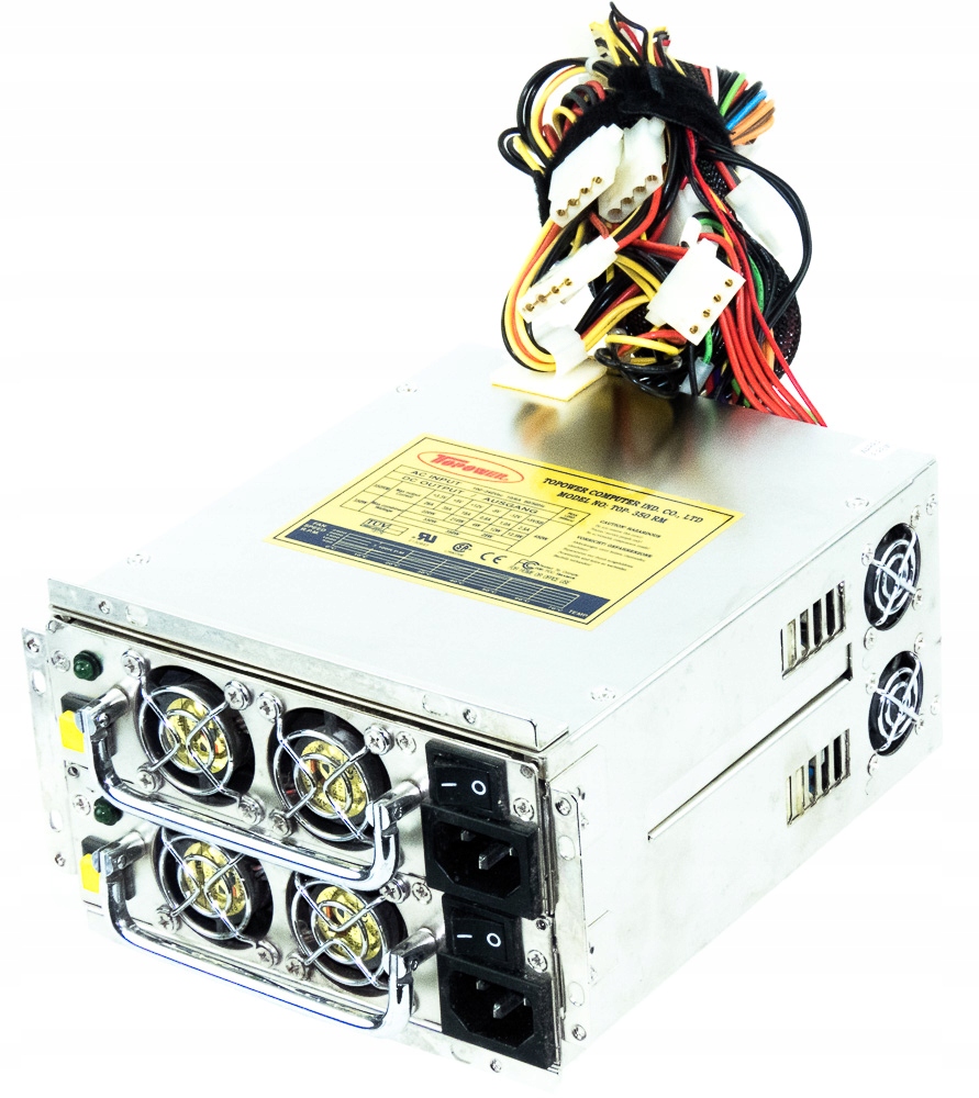 Topower TOP-350RM 2x 350W Atx 20-PIN Molex Fdd