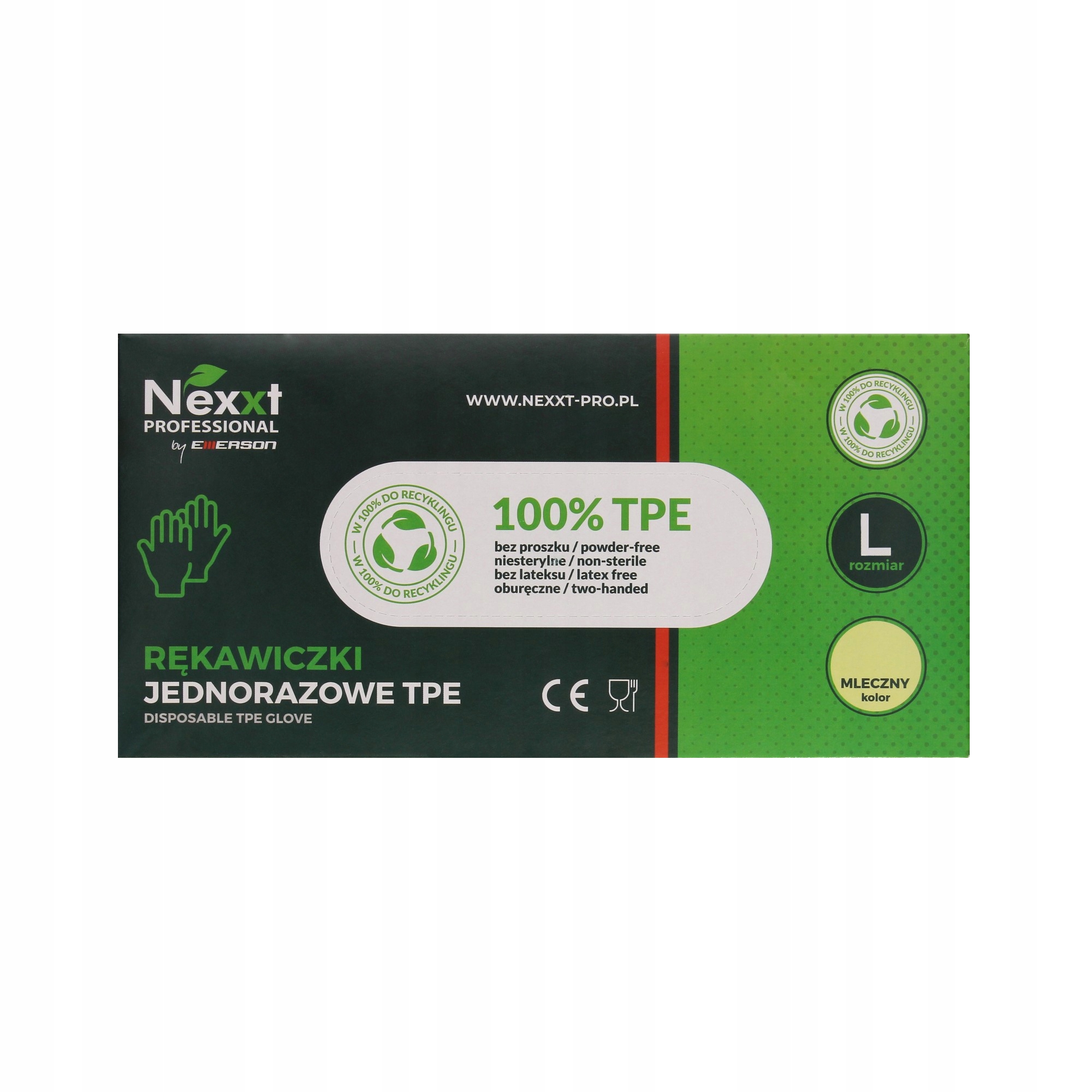 

Rękawice jednorazowe foliowe Tpe L Nexxt (100)