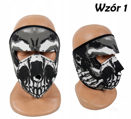 MASKA NEOPRENOWA Z GRAFIKĄ MOTOR CROSS QUAD ENDURO Model AG303H