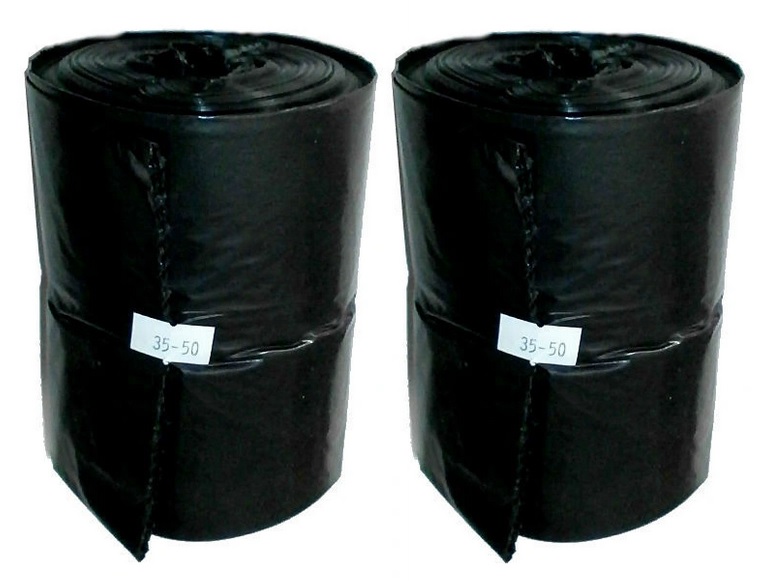 

Worki na śmieci Ldpe 35L a' 50 szt. czarne 2x