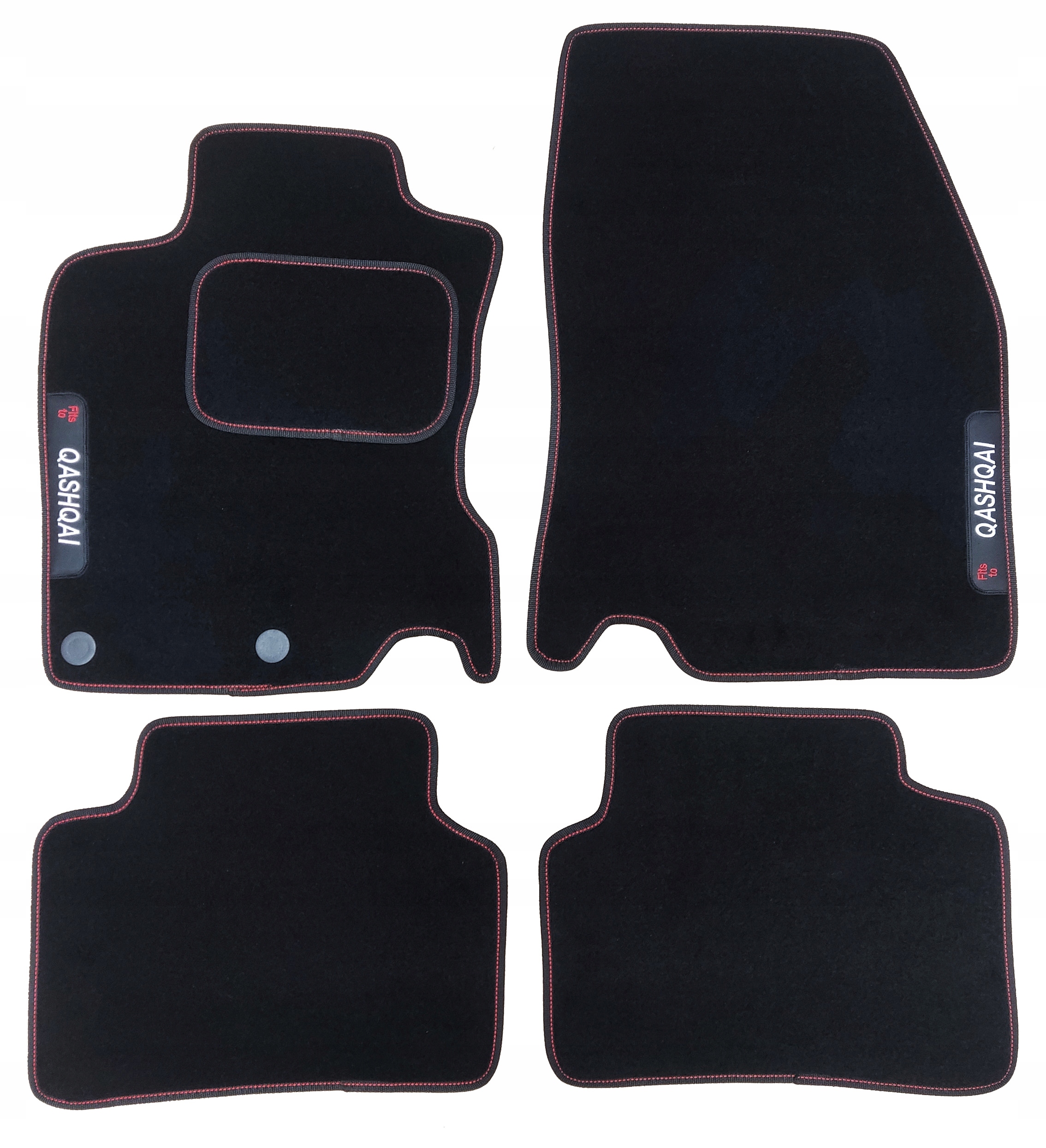 Nissan Qashqai II 2013-2020 Dywaniki welurowe Haft