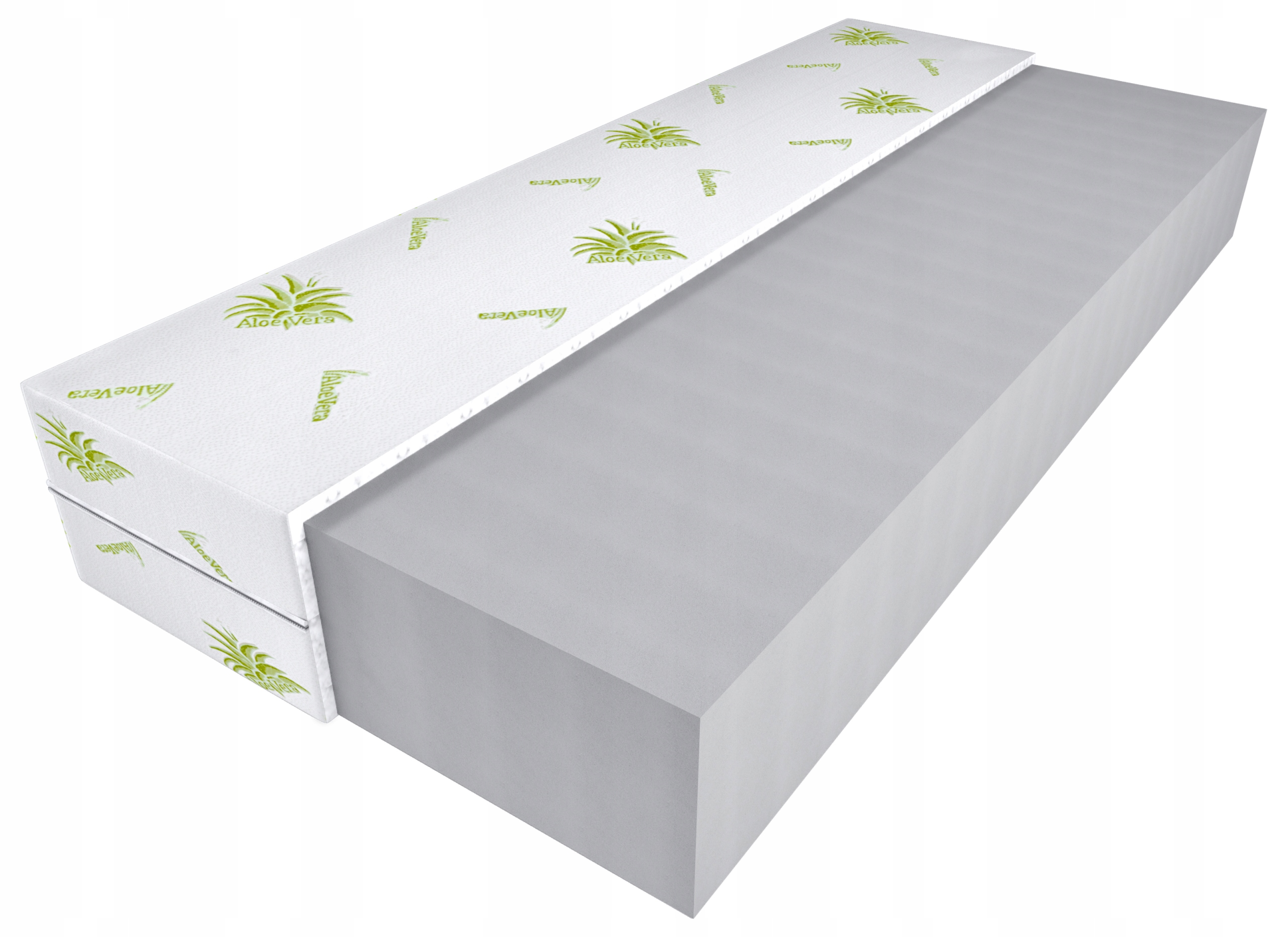 Matrace 90x200 pěnová H3 tvrdá oboustranná T25 Aloe Vera 13 cm