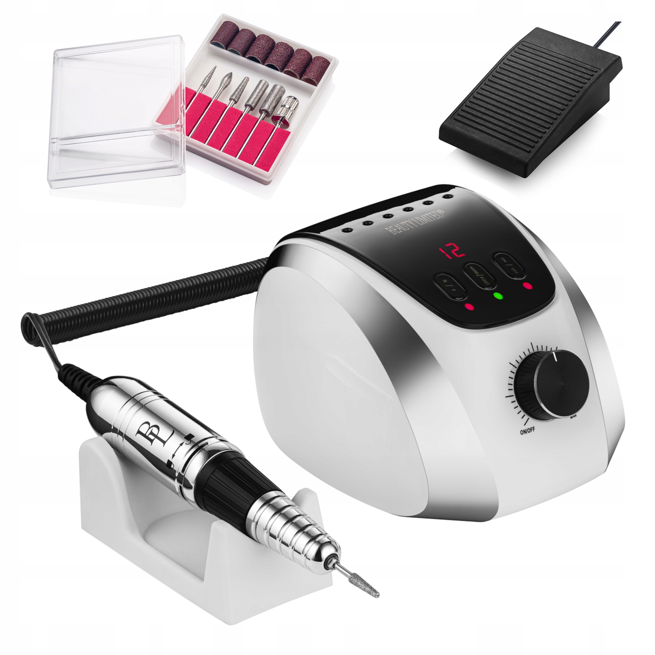 Frezarka do paznokci Manicure Pedicure Hybrydy Drilly Beauty Limited 65W