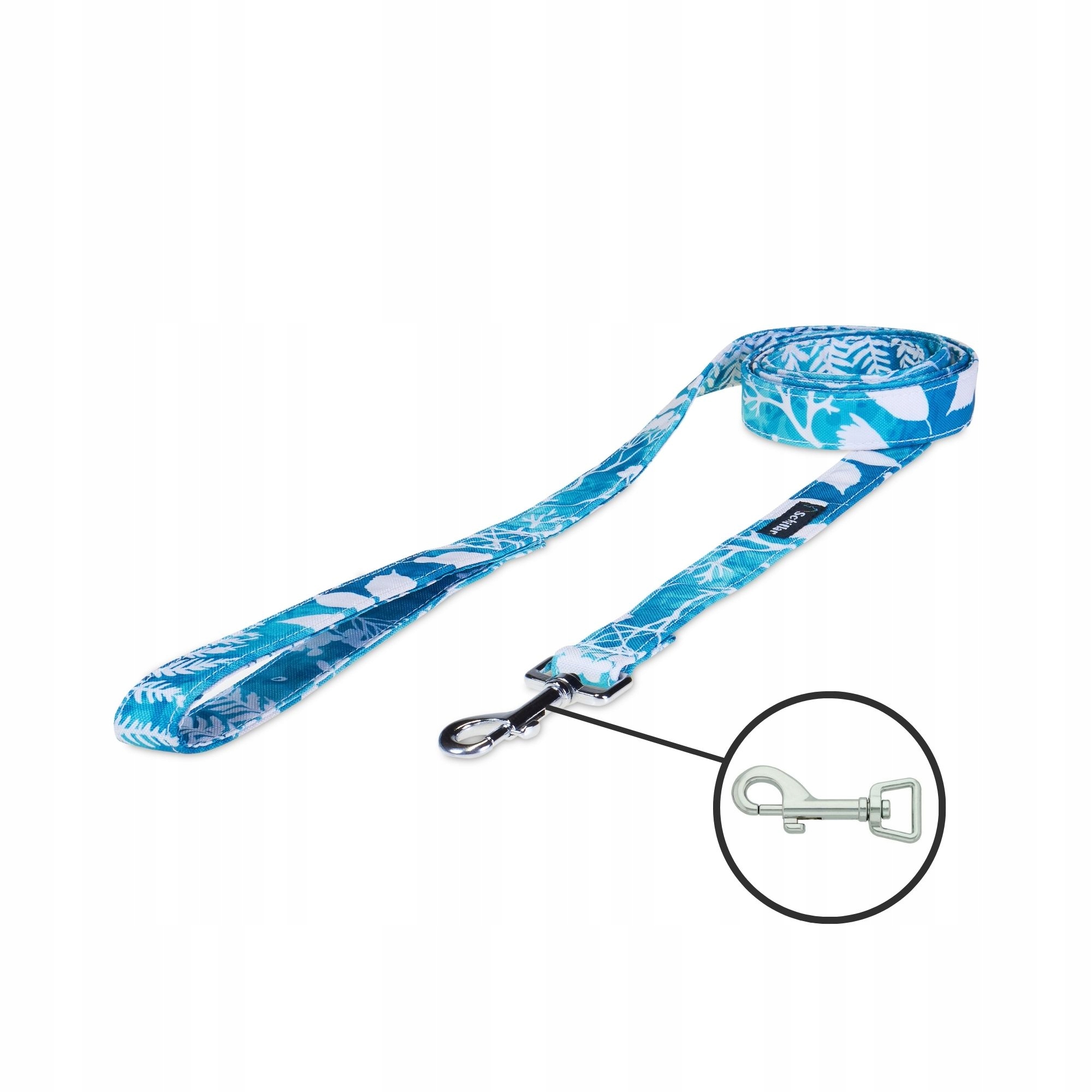 Levně Vodítko pro malého středního psa, mátové rostliny, 200 cm, 20 mm, velikost M