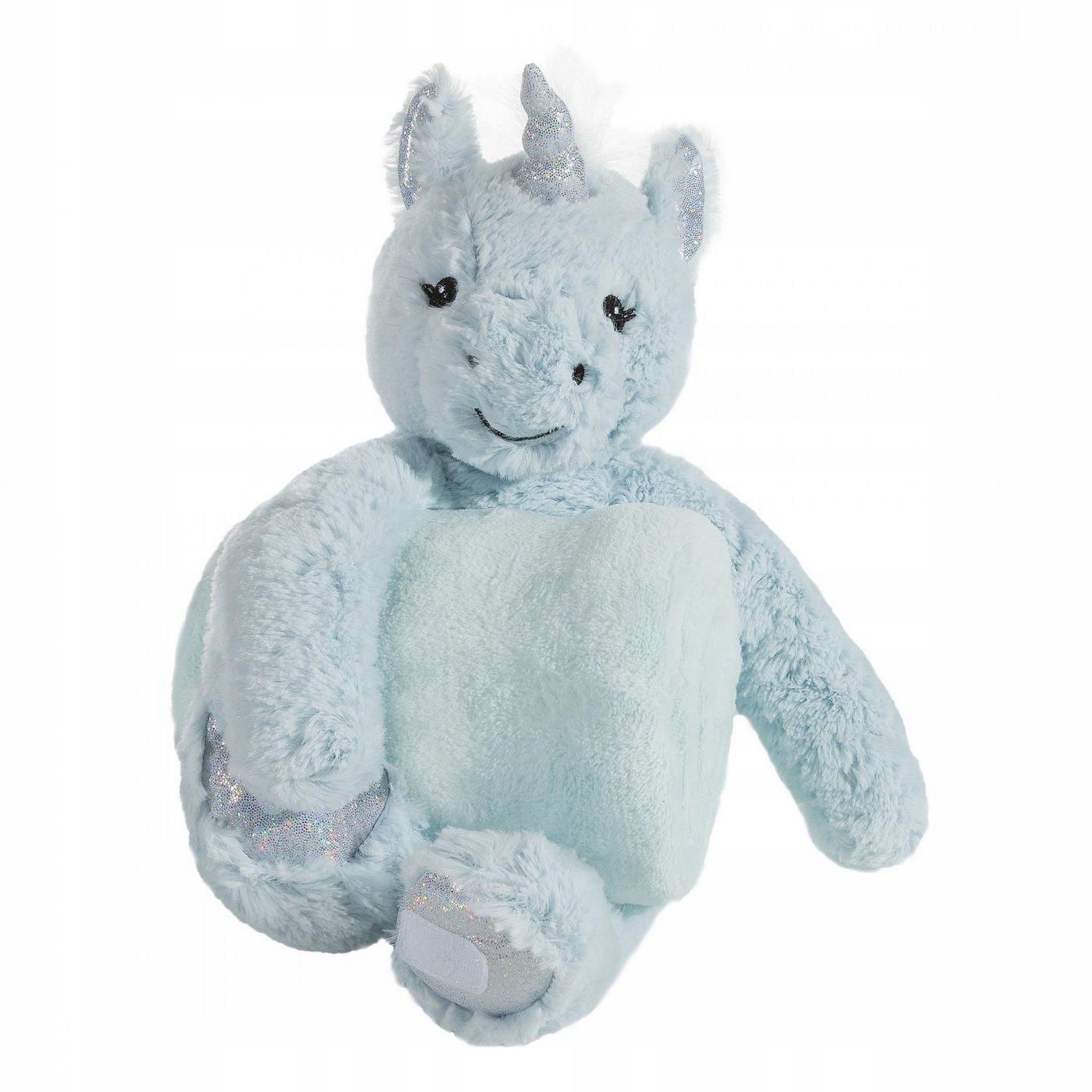 

Maskotka z kocykiem 100x75 jednorożec uni błękit