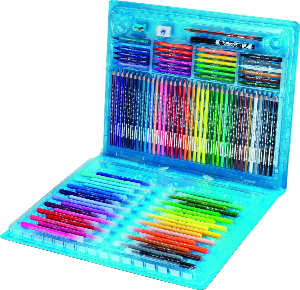 

Zestaw Maped Jumbo pisaki, kredki 100 elem walizka
