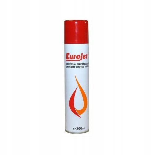 Gaz do zapalniczek 300ml Eurojet przejściówki