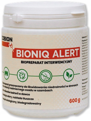 Ecobion Bioniq Alert přípravek na odvodnění drenáží