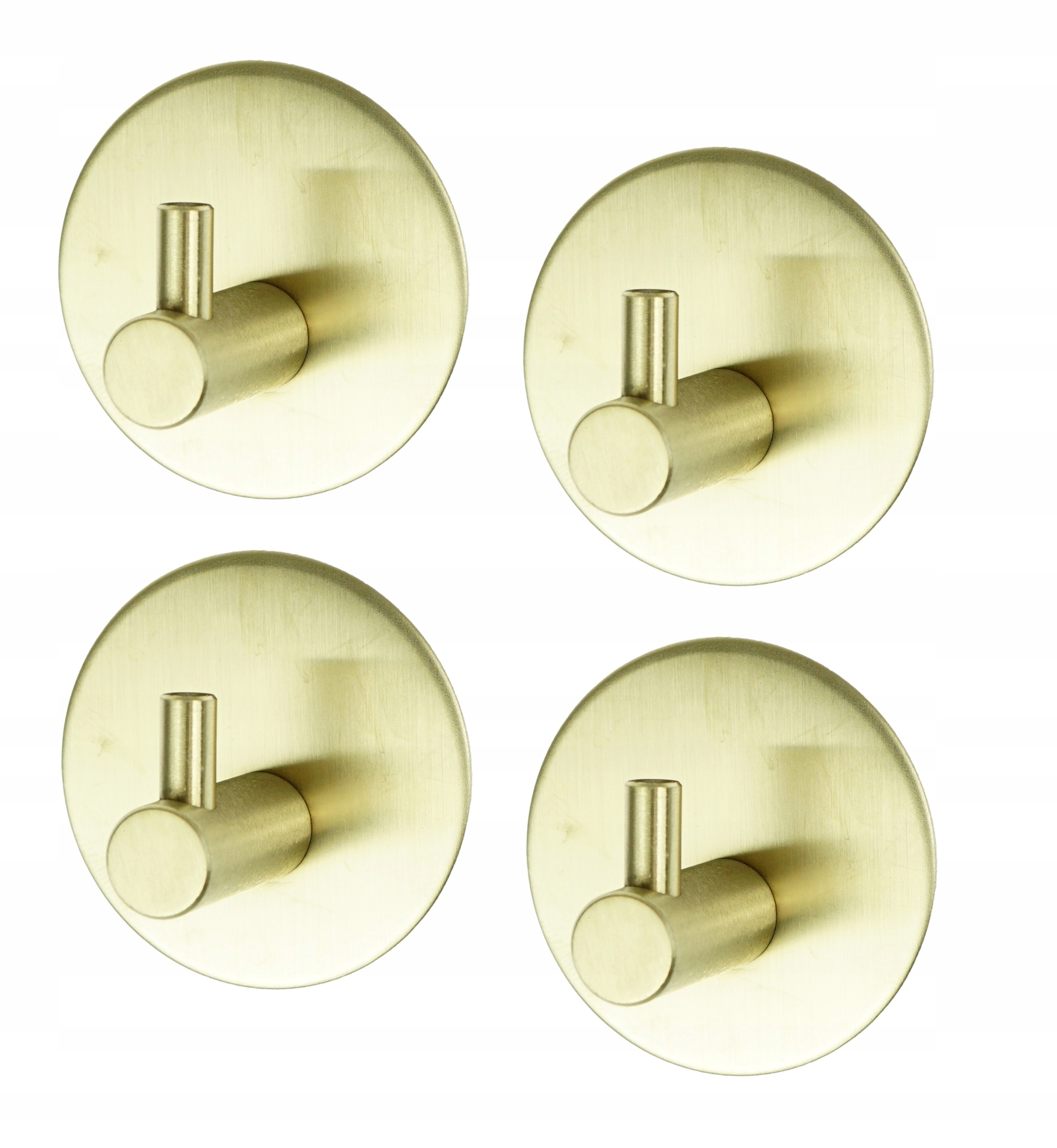 

4x Wieszak łazienkowy haczyk samoprzylepny mosiądz