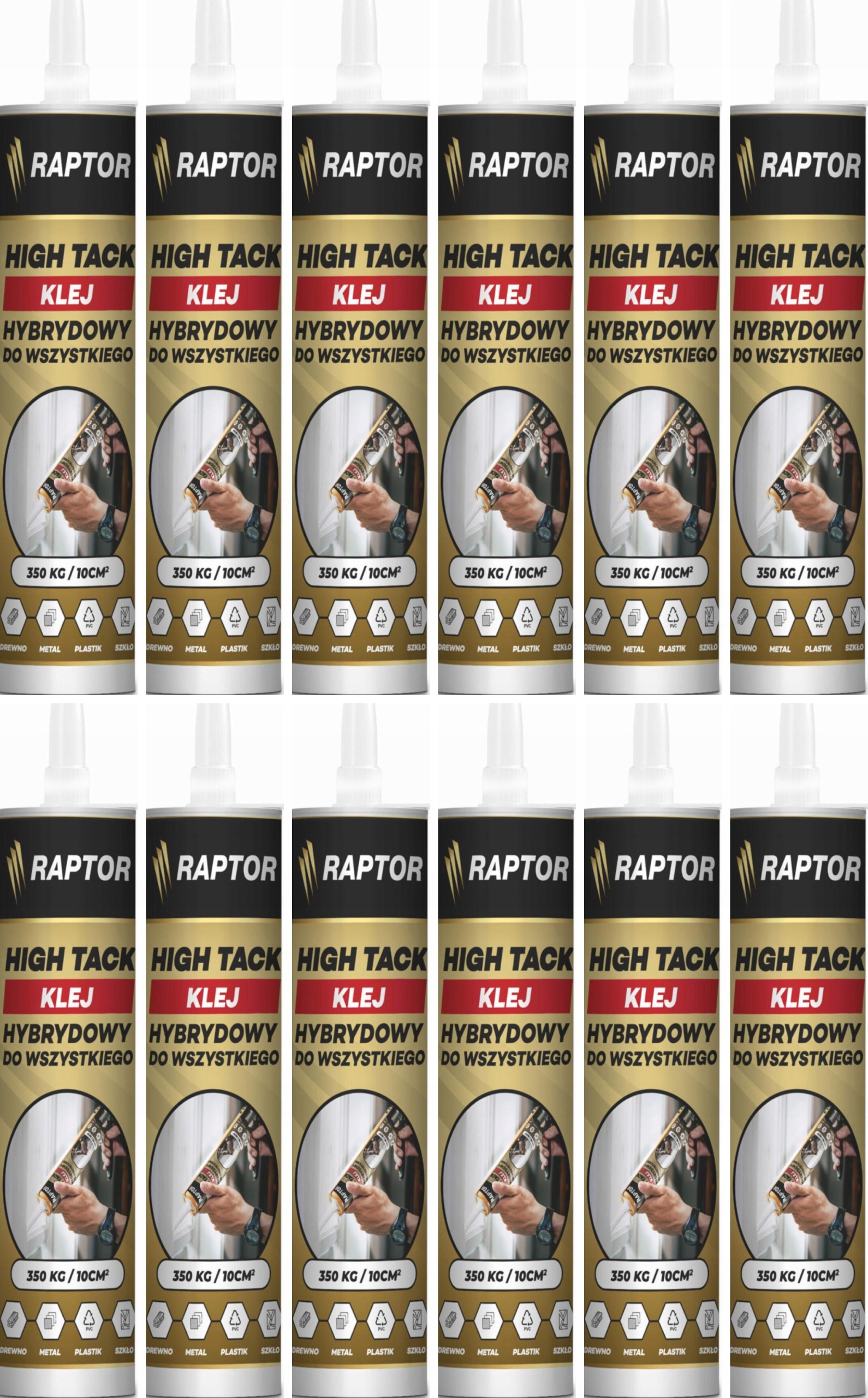 Silné Montážne Lepidlo Raptor Rychly A Silný Úchop 290 ml Biela Elastická