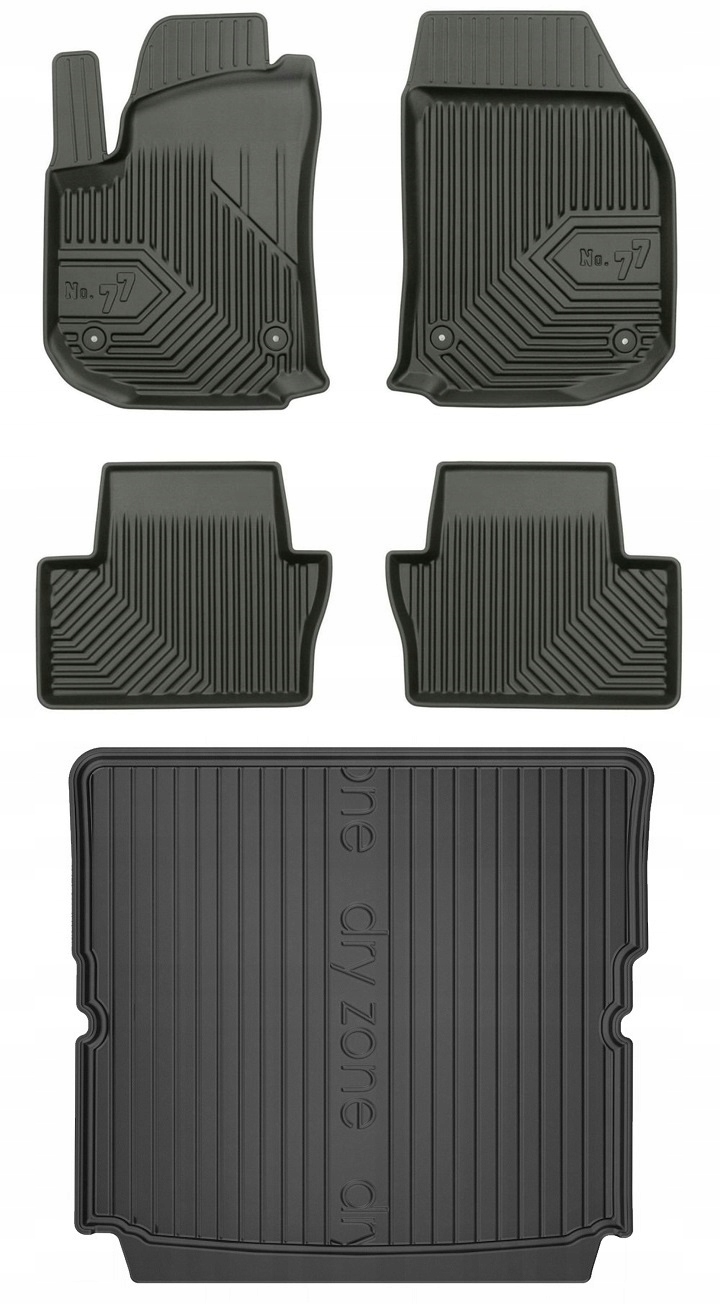 Set 77 Koberce a rohože Opel Zafira B 2005-2014 7os