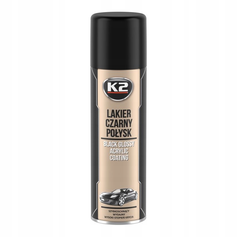 

K2 Lakier akrylowy Rally czarny połysk Farba Spray