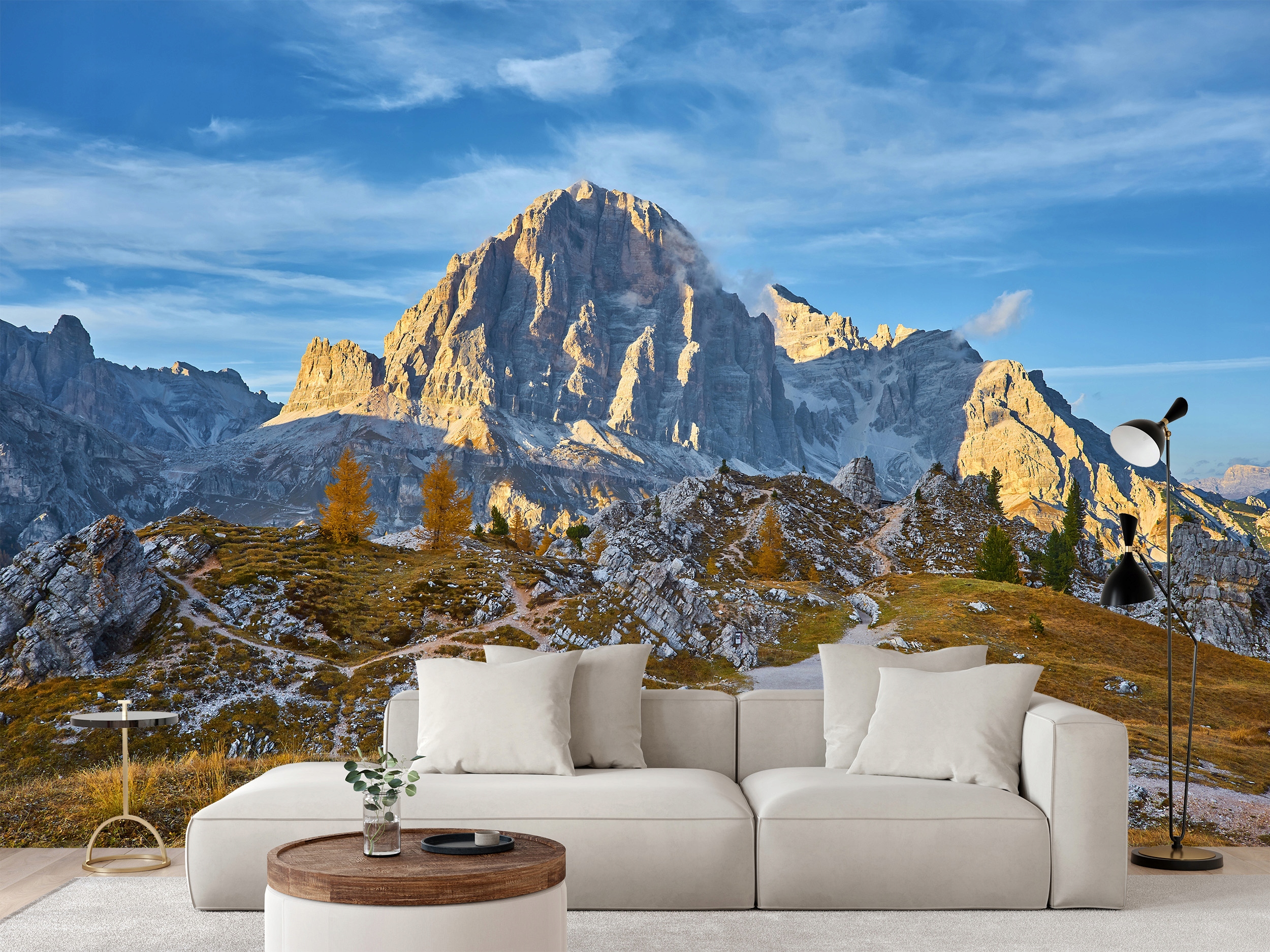 Fototapeta Hory Tofane Z Průsmyku Falzarového V Dolomitách 520 x 318 cm