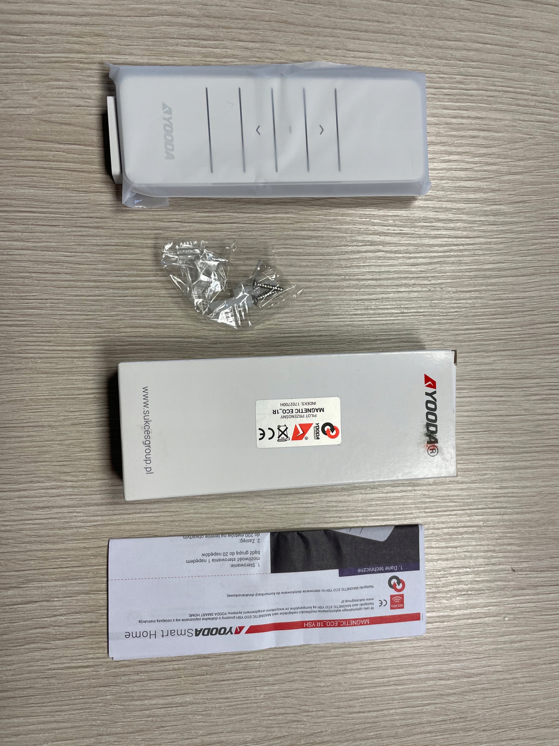 Pilot Yooda MAGNETIC 1 kanałowy biały do Rolet Rodzaj pilot