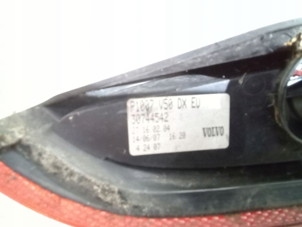 Volvo V50 lift light right rear part rear