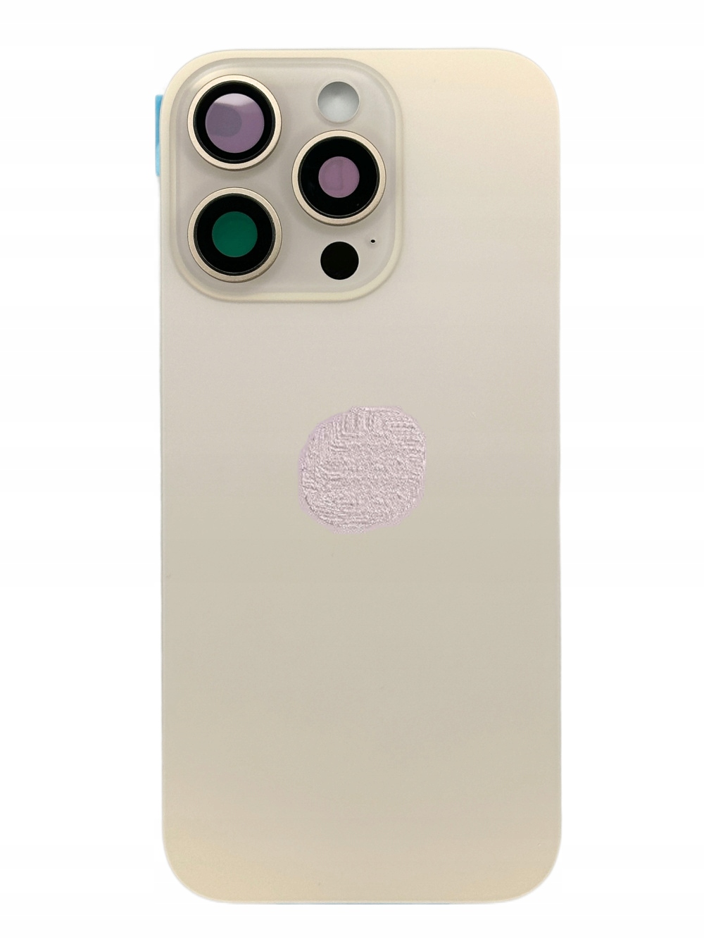 Tylna klapka do iPhone 16 Pro Tytan Pustynny z ramką i osłoną obiektywu