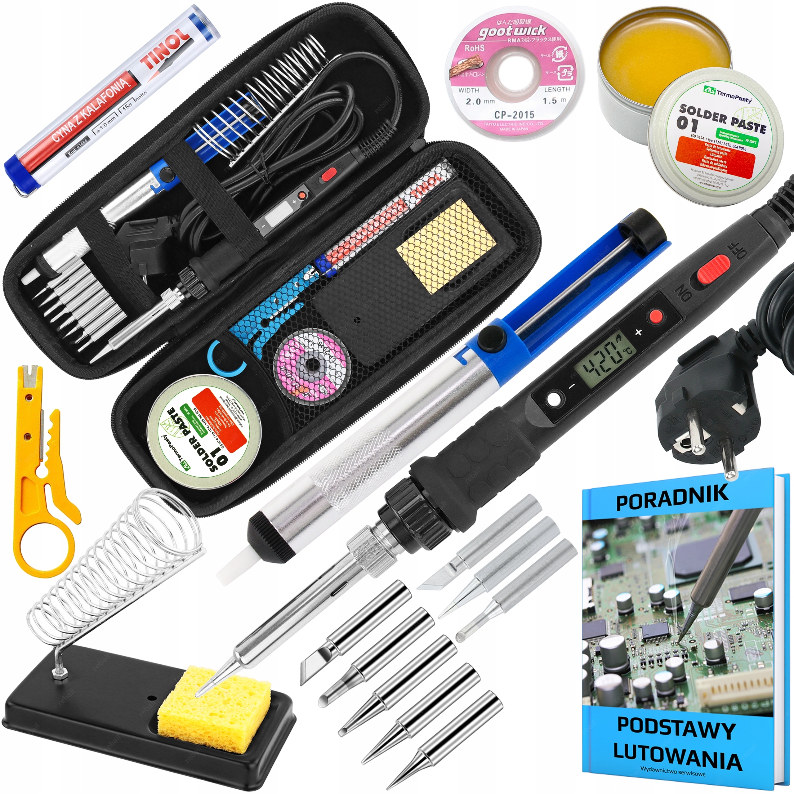 Přesná Baňková Páječka S801A 80W Příslušenství Pro Pájení Pouzdro