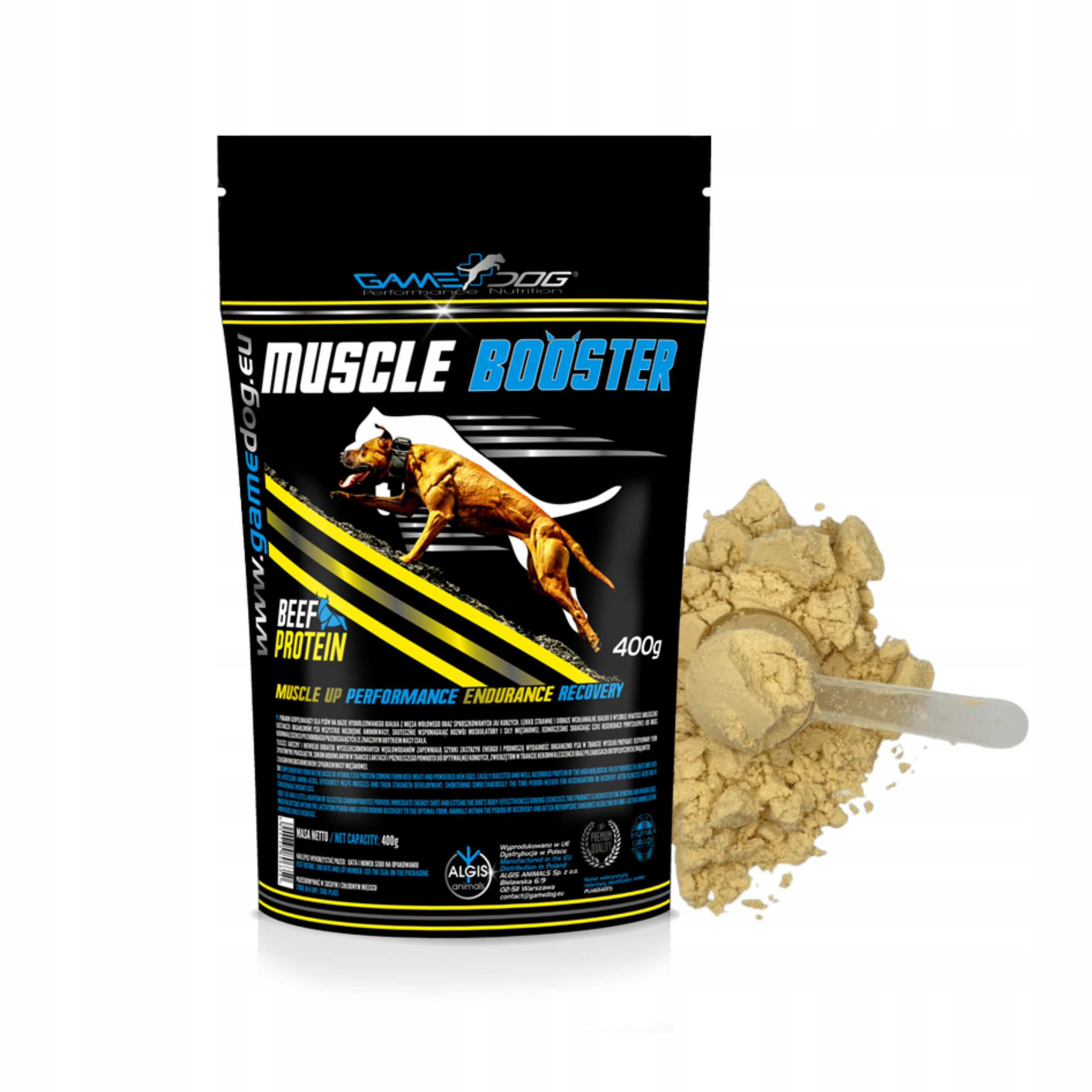 Levně Game Dog Muscle Booster podporuje budování svalové hmoty psa 400 g