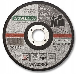 

Tarcza Metal Płaska 125X1