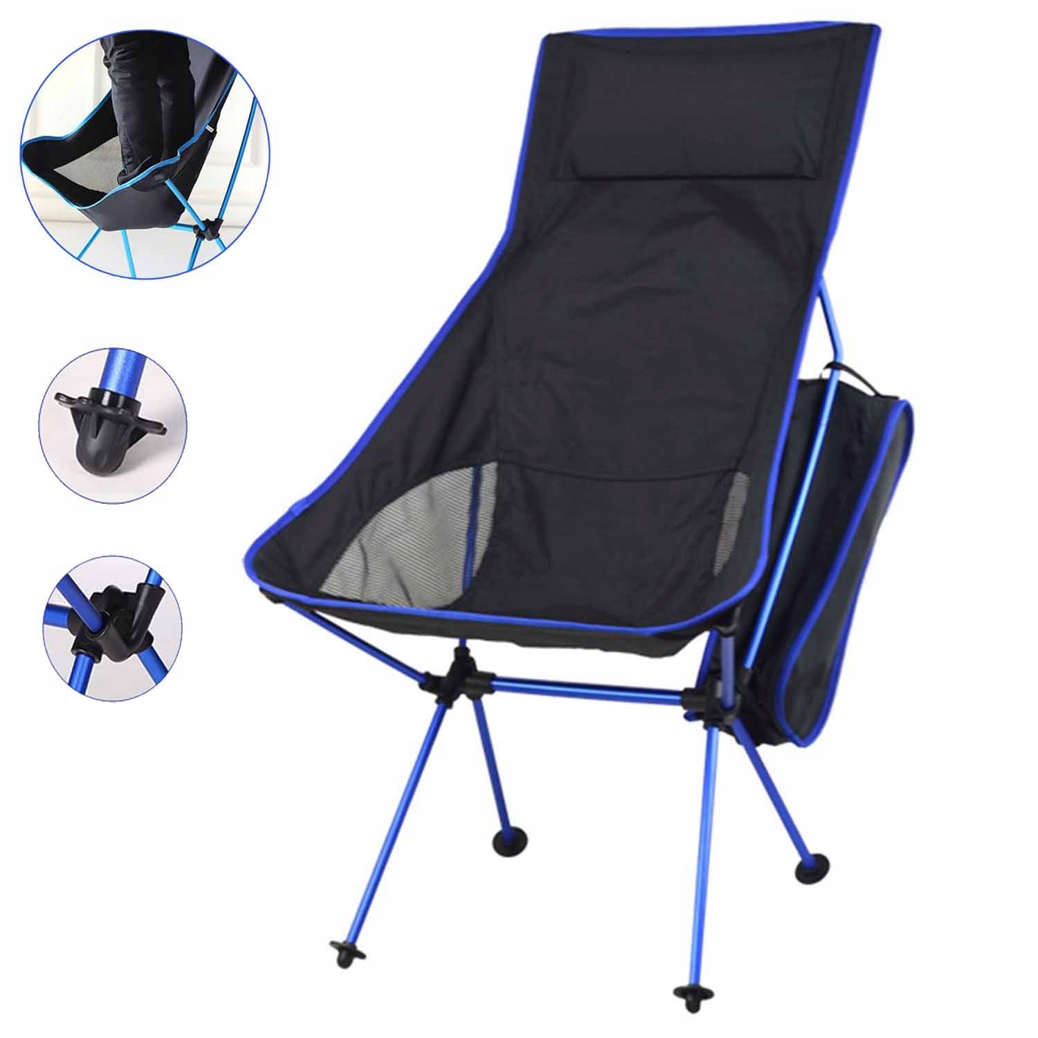 Turistická Skládací Židle Zahradní Lehátko Lehké Křeslo Pohodlné Na Ryby