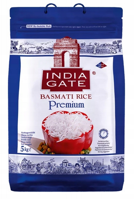India Gate Rýže basmati dlouhozrnná Extra Long Premium 5 kg