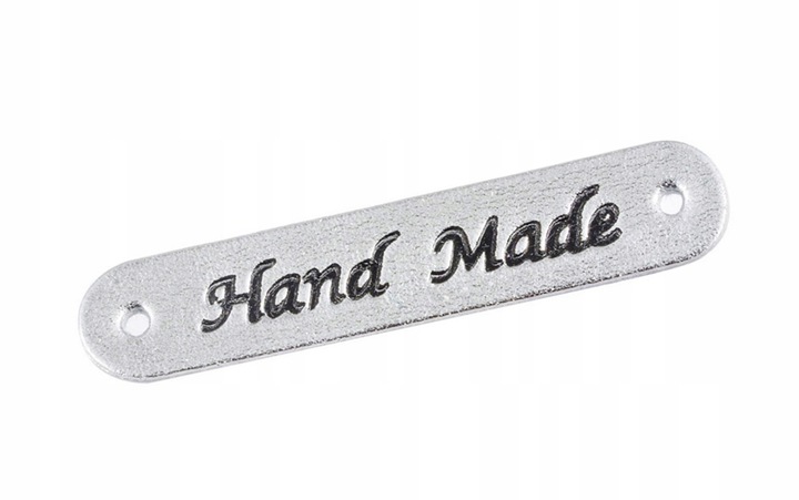 Metka naszywka Handmade ekoskóra 50x10 mm M1 S