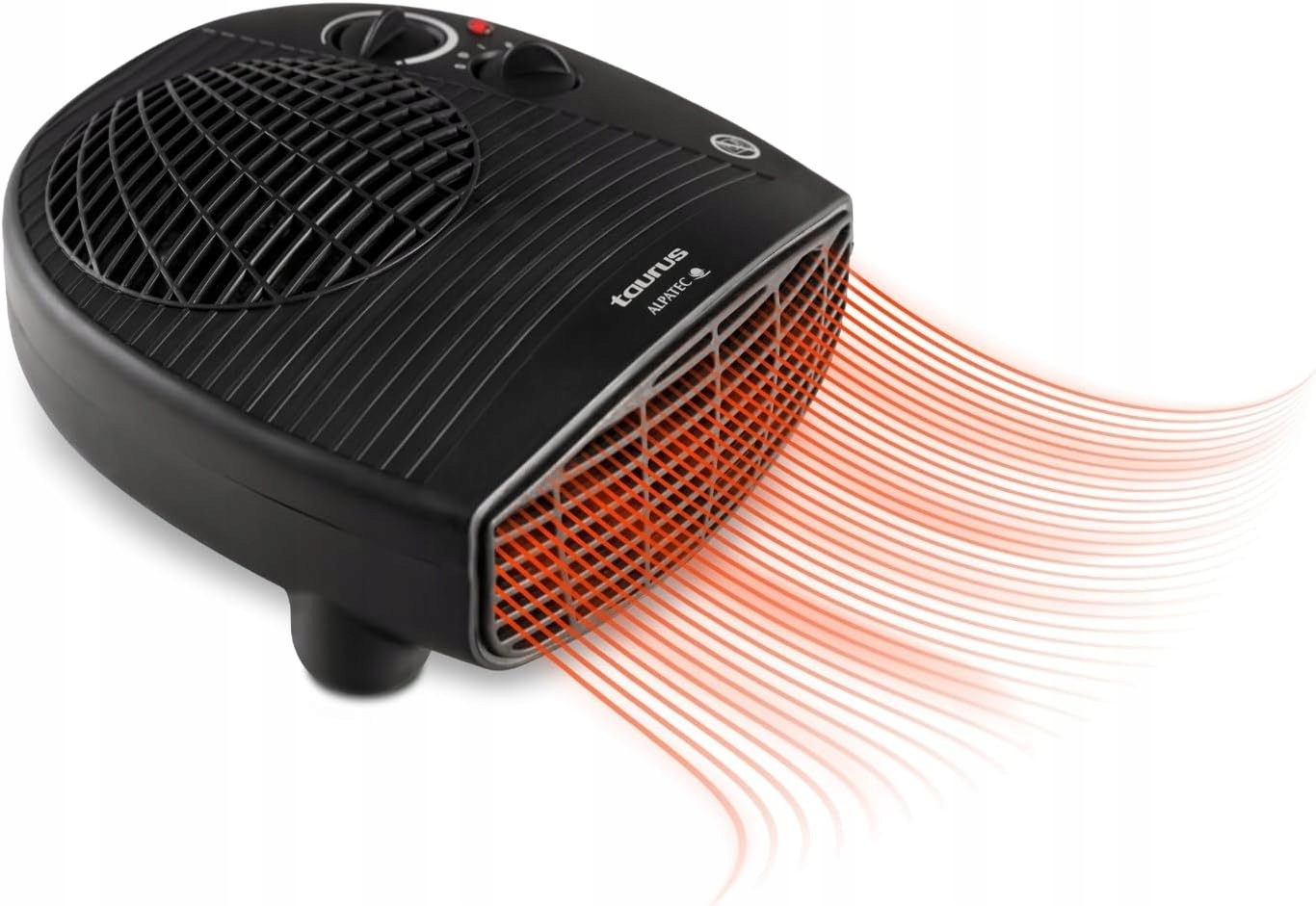 Elektrický Termoventilátor, Kompaktní Přenosný Ohřívač 2000 W, Černý