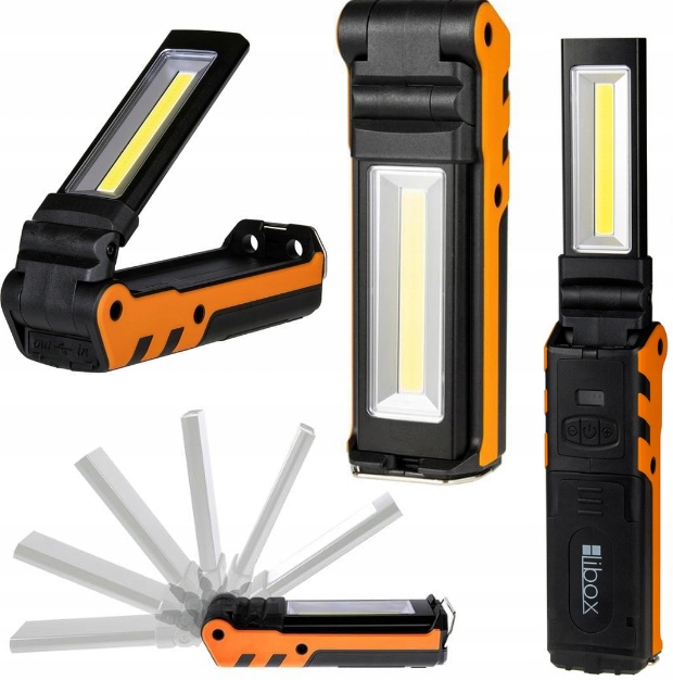

Latarka Lampa Warsztatowa Akumulator Usb Cob Led