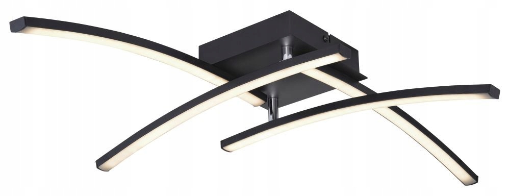 Moderná stropná Led lampa Tansy I 24W, nastaviteľná, čierna, matná