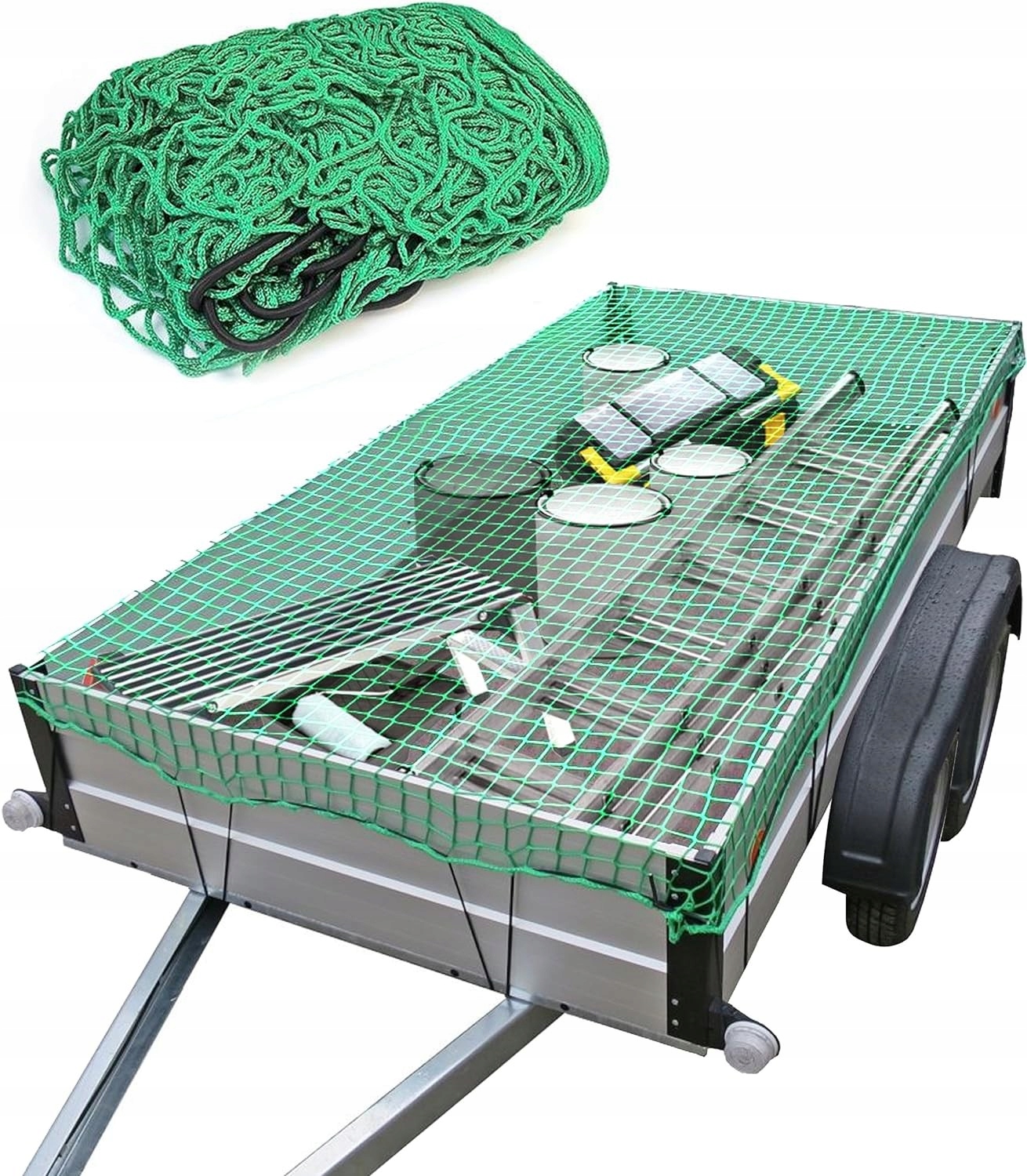 SIATKA ZABEZPIECZAJĄCA ŁADUNEK 350X550CM Z GUMĄ KNOTT