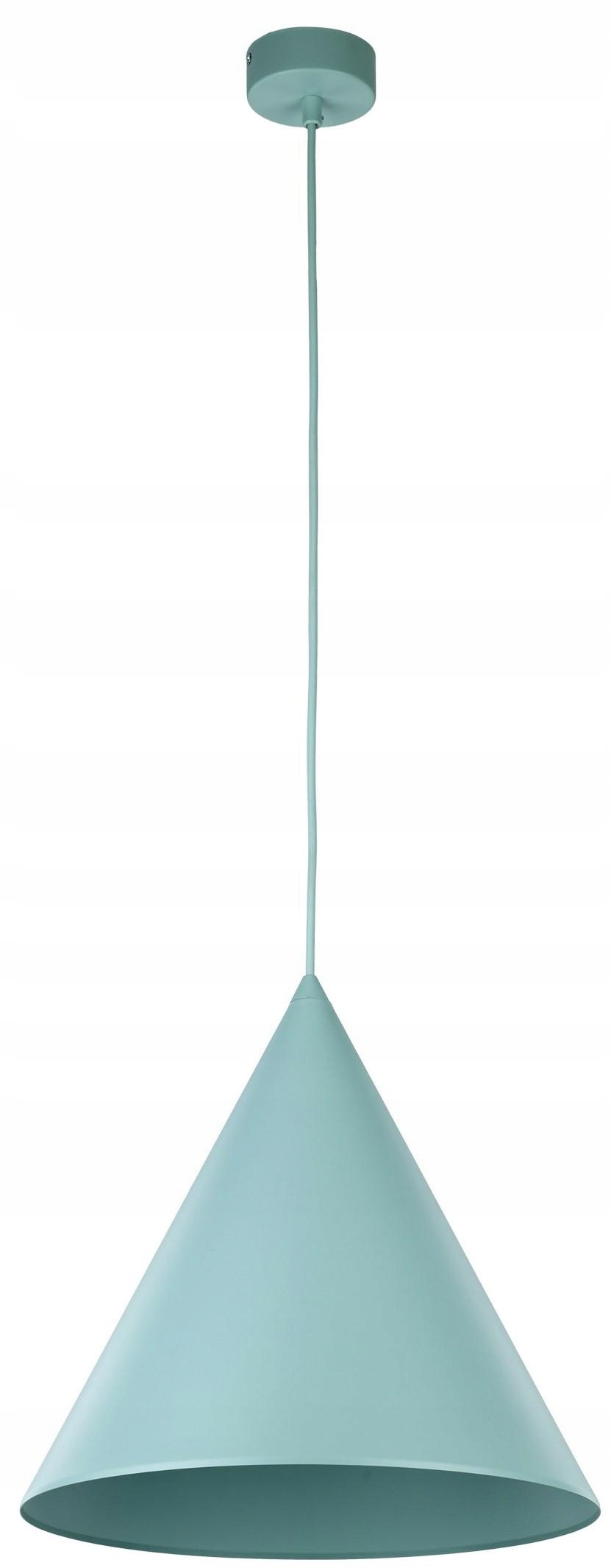 Závěsná lampa Cono Modrá Kovová Stínidlo 1xE27 32 cm Stropní Svítidlo Dům