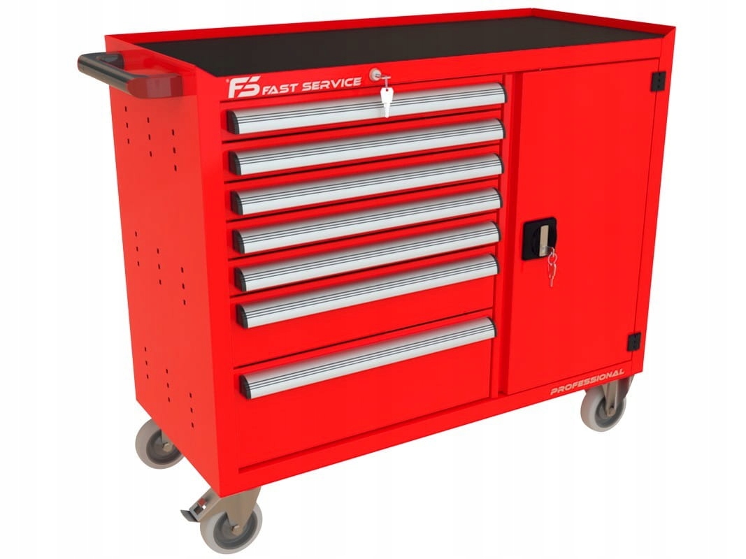 Wózek warsztatowy TRUCK z 7 szufladami i drzwiami